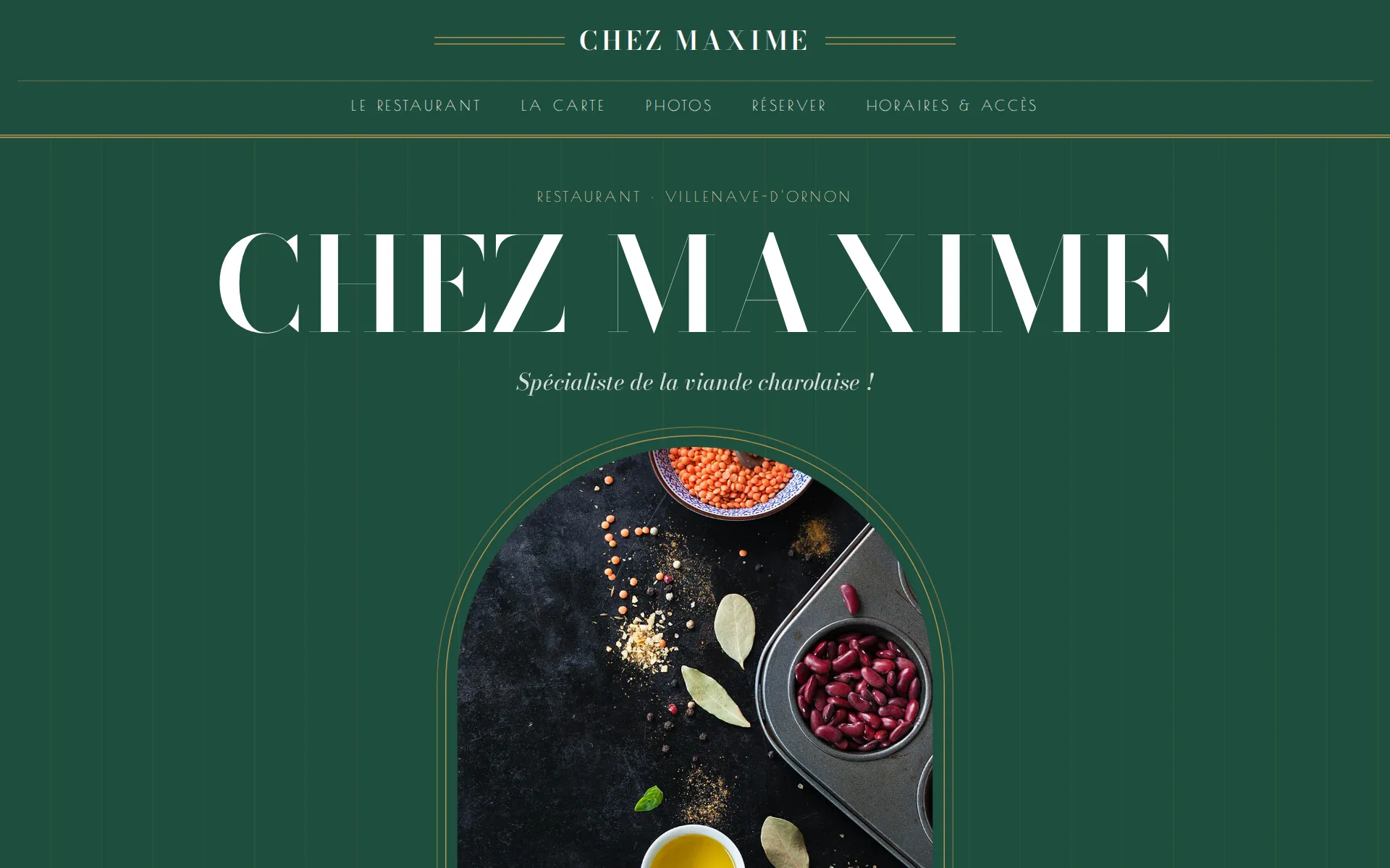 Site internet de brasserie créé avec Clickandresto